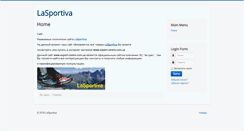 Desktop Screenshot of lasportiva.com.ua